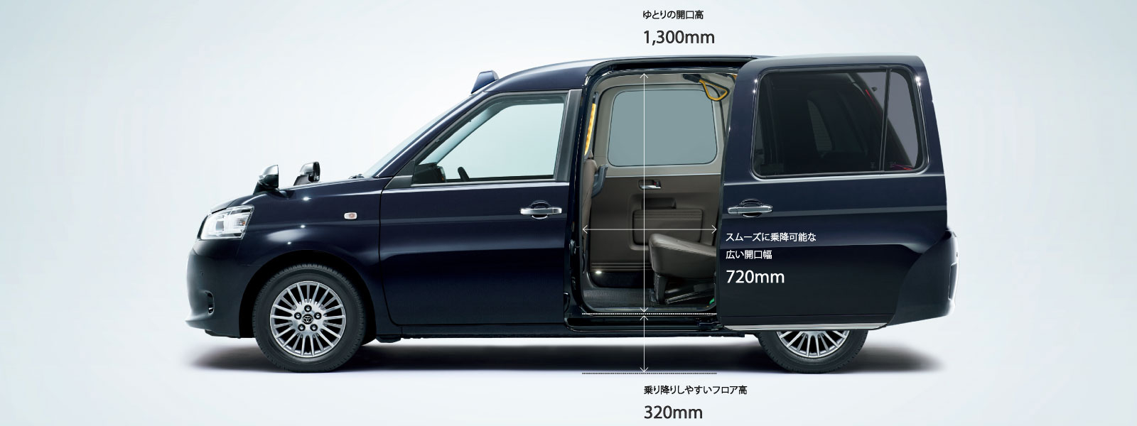 ジャパンタクシー｜室内・インテリア | トヨタ車のことなら、大阪トヨタ